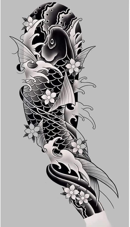 鯉魚(yú)紋身新設(shè)計(jì)，友情與陪伴的溫馨故事展